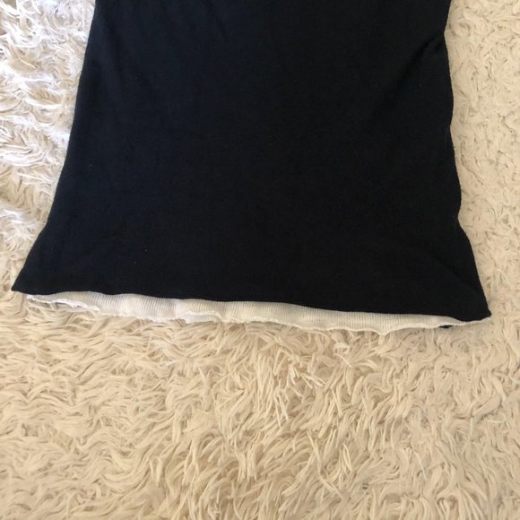 Emporio Armani Black / White Cap sleeve cotton top - Picture 10 of 13